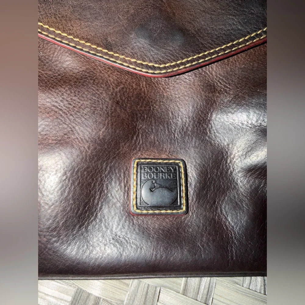 Dooney & Bourke Florentine Smith Leather Pocket Shoulder Bag - Picture 15 of 15